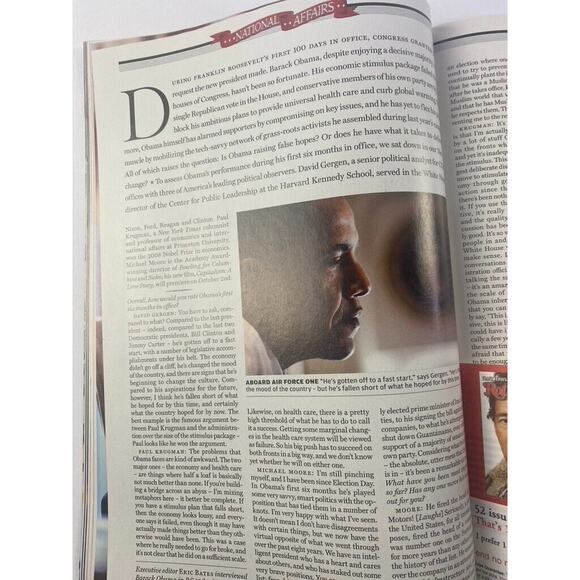 Rolling Stone Magazine August 20 2009 Barrack Obama Presidency - Picture 9 of 10